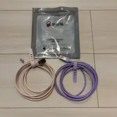 iPhone 充電ケーブル 紫　ラベンダー　桜　ピンク