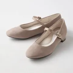 あしながおじさん ローヒールベルトストラップパンプス