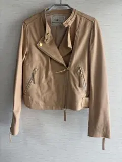 GRACE CONTINENTAL ベージュ ライダースジャケットのサムネイル