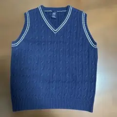 GAP KIDS ネイビー Vネックベスト 130
