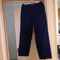 ネイビー チノパン ワイドパンツ
