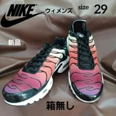 ナイキ ウィメンズ エアマックス プラス ブラック/ホワイト-バイオテック