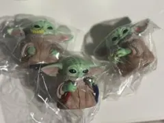 マンダロリアン　ソフビパペットマスコット　グローグー　3個セット