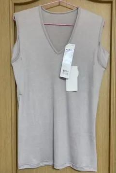 ☆新品☆ グンゼ　アセドロン　v首 ノースリーブ　グレー