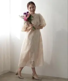 【haremode】ボリュームスリーブフレアドレス