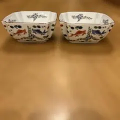 九谷焼　作家物　魚藻文 鉢　二個