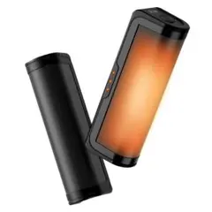 充電式カイロ 電気カイロ USB カイロ 2個セット (ブラック)