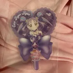 映画キミとアイドルプリキュア　入場特典　うちわ型クリアカード　キュアキュンキュン