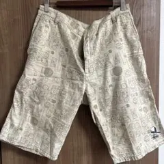 Stussy 総柄 ショートパンツ ラジカセ マイク34インチ　oldのサムネイル
