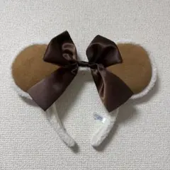 ミッキー耳 ディズニー カチューシャ ブラウン