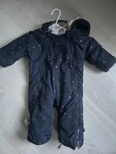 petit main 黒星柄アウター リバーシブル 70サイズ