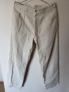 90sラルフローレン　シルクリネン　ストレートパンツ　w34 ベージュ　ポロチノ 90sラルフローレン シルクリネン ストレートパンツ w34 ベージュ