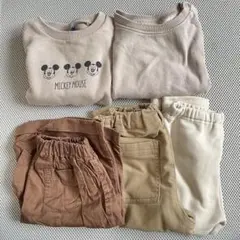 トレーナー　スウェット　テータテート　長ズボン　裏起毛　春服　5点　90cm