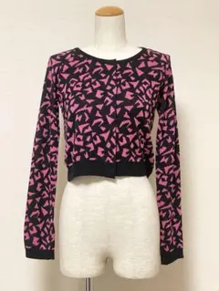 galaxxxy ヒョウ柄 カーディガン ギャラクシー 平成レトロ 総柄 豹柄