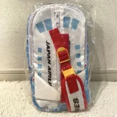 未開封非売品JALワンショルダーバッグ タオル　カナビラ付ポーチサングラスセット