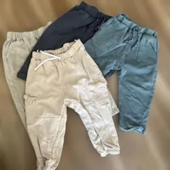 H&Mカーゴパンツ 3色セット GUベージュパンツ