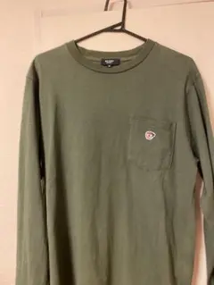 Beams 刺繍ロゴ　長袖Tシャツ　胸ポケット付き　ビームス