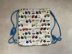 ハンドメイド 幼稚園 通園 車柄 ナップサック リュック 袋