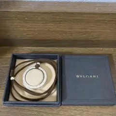 BVLGARI チョーカー ネックレス シルバー ブラウンのサムネイル