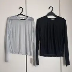 リリーブラウン　シンプルシアートップス 2枚セット