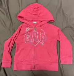GAP パーカー フード付き レッド 84〜90cm