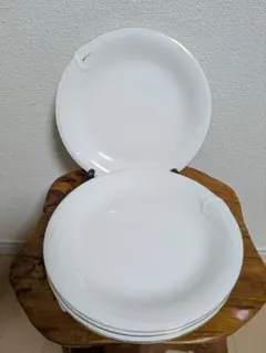 たち吉 RICHFIELD 26cm白いお皿 5枚セット 金縁 シンプル