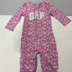 GAP 花柄ロンパース 0-12ヶ月 ピンク