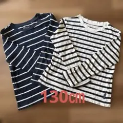 ELFINDOLL CLASSIC ボーダー長袖Tシャツ130 ㎝　2枚組