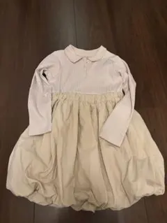 プティ マイン バルーンワンピース 110 ニットポロ