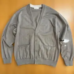 【美品】GLOBAL WORK ベージュVネック カーディガン M