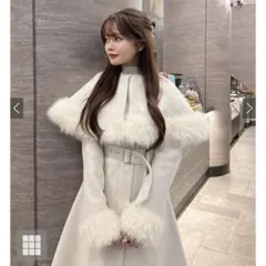 マルチWayケープベルトファーフレアコート[kz572] グレイル　コート