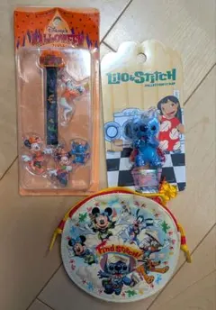 Disney スティッチ　ストラップ　セット