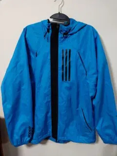 adidas フード付きウインドブレーカー　Lサイズ