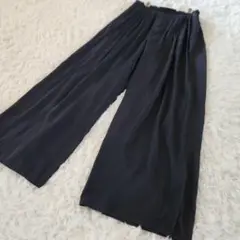 レプシム ローリーズファーム ワイド パンツ ネイビー L フリル LEPSIM