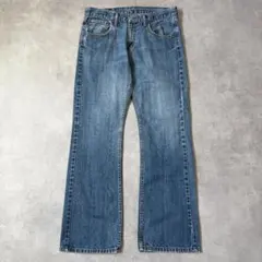 リーバイス527 Levis W32 フレアデニム 青 古着 ボトム 22272