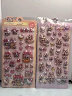 【新作】Labubu ぷっくりシール 立体シール 2枚