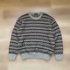 90's アーノルドパーマー 総柄ニット 日本製