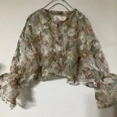 flowerフリルボレロ merryjenny シアー　シフォン　透け感のサムネイル