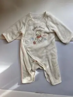 ベビー　もこもこ　プーさん　カバーオール　60-70