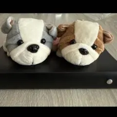 ブルドッグ　犬　ぬいぐるみ　マスコットキーホルダー