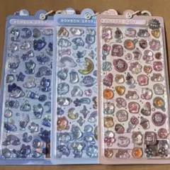 クーリア　正規品　ボンボンドロップシール　わんわん　よるねこ　はむはむ