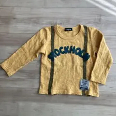 Kladskap【クレードスコープ】　サスペンダー風長袖Tシャツ　サイズ100