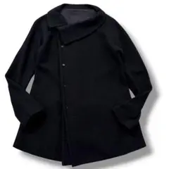 美品　90s y's ワイズ　ビンテージウールダッフルコート　日本製　ブラック 美品 90s y's ワイズ ビンテージウールダッフルコート 日本製