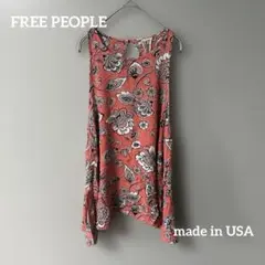 FREE PEOPLE 花柄ノースリーブチュニック　USA製