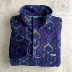 90s パタゴニア スナップT プルオーバー USA製 L タペストリー 総柄