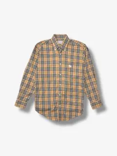 【希少】90s Burberrys オールド バーバリー 刺繍ロゴ 長袖シャツ