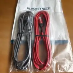 BLACKSYNCZE USB Lightning 充電ケーブル 2m2本セット
