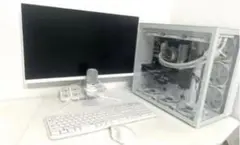 総額25万　6点セット　まとめ売り　プロ　配信　ゲーミングPC 白色　インテリア
