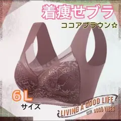 着痩せブラ ココアブラウン　シームレスブラ ナイトブラ 美胸 下着 細見え 美乳