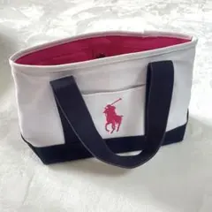 Polo Ralph Lauren トートバッグ ホワイト/ネイビー
